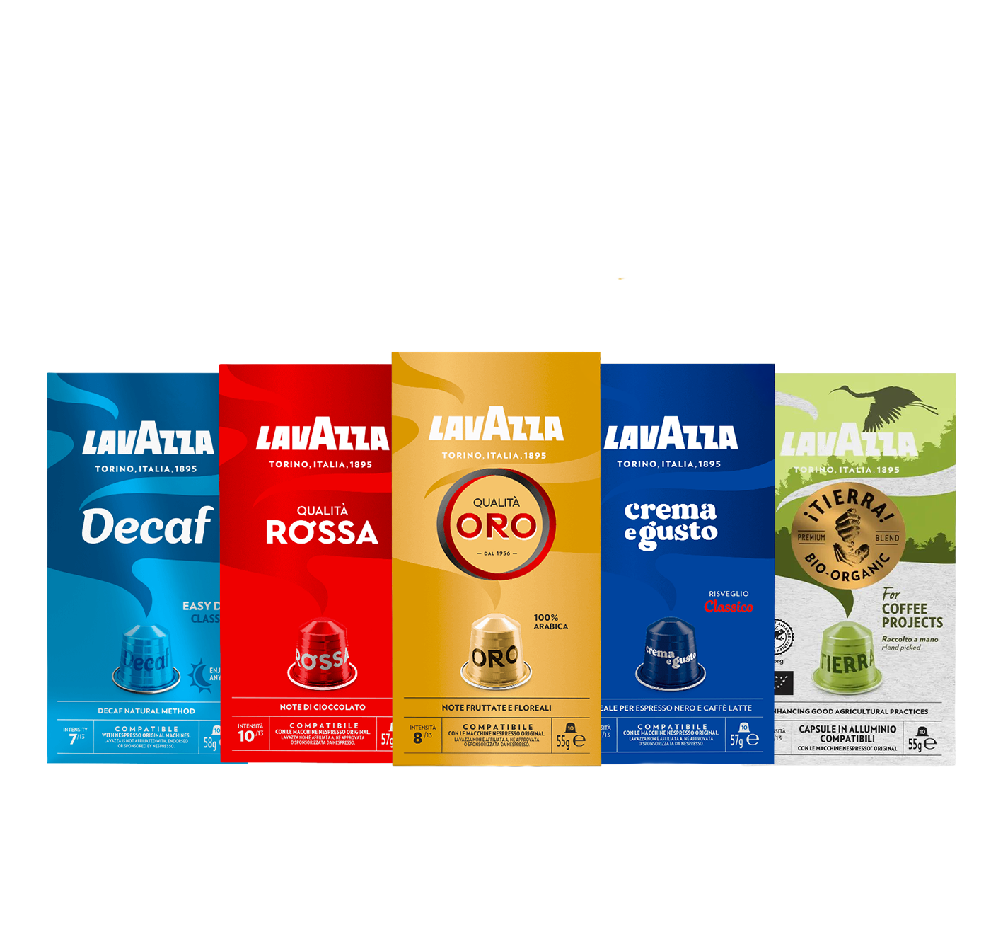 Prova i caffè iconici Lavazza